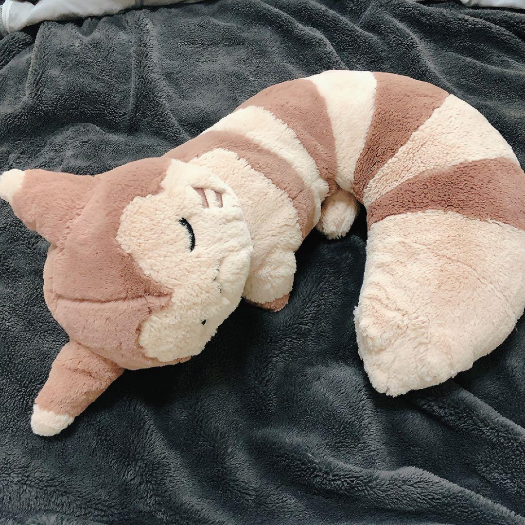 ポケモンセンター　ふわふわぬいぐるみクッション もりのおくりもの オオタチ