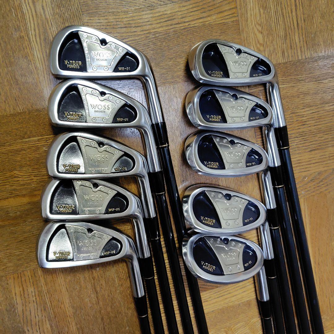 WOSS WO-01 V-TOUR FORGED アイアン10本 ジャンボ尾崎