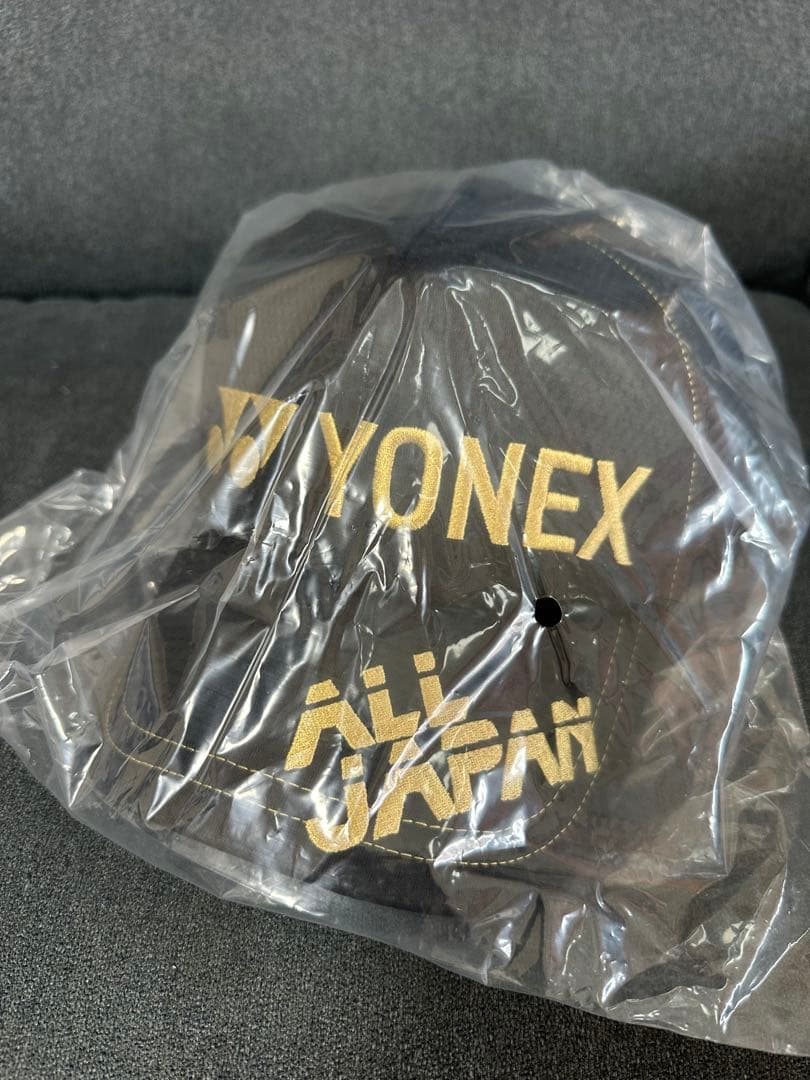 YONEX 2025インターハイ限定 オールジャパンキャップ　人気の黒金