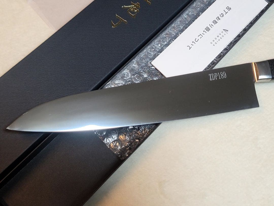 吉田刃物　zdp189 本焼　鏡面　牛刀240mm
