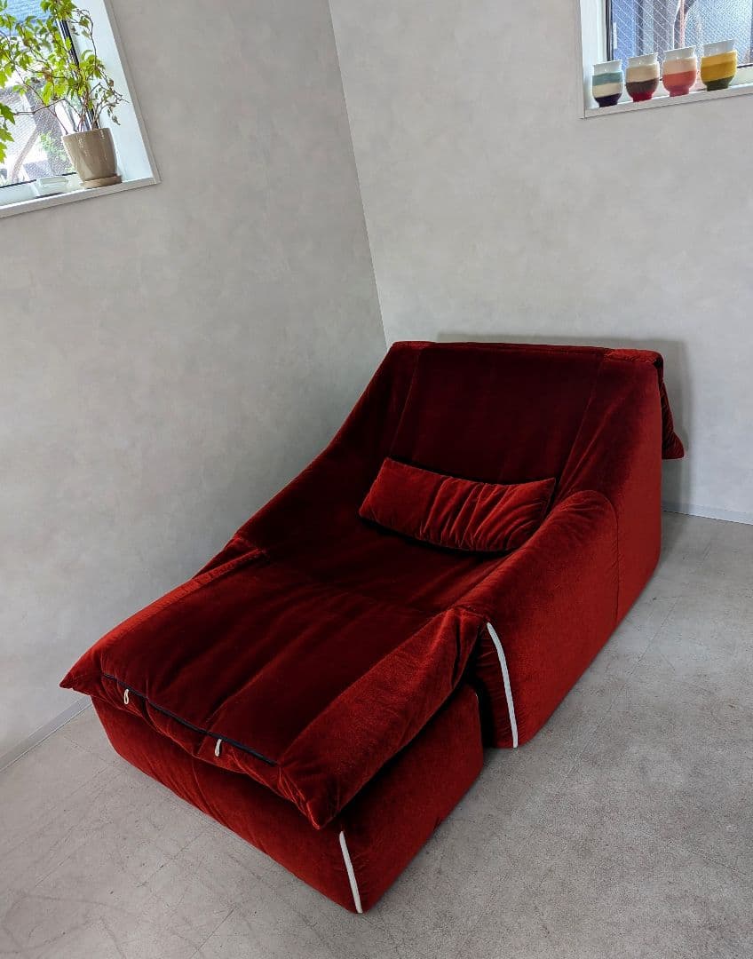 稀少モデル【ligne roset】リーン ロゼ プリューミー 1Pソファ＆パフ