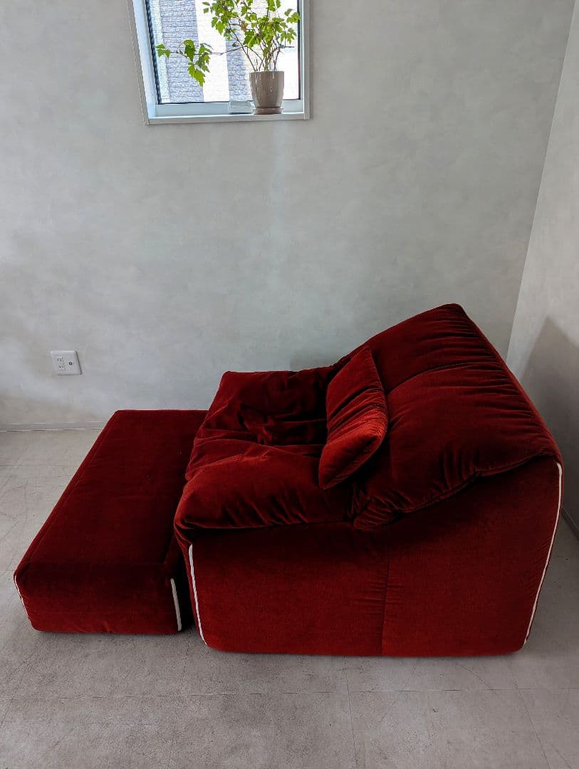 稀少モデル【ligne roset】リーン ロゼ プリューミー 1Pソファ＆パフ