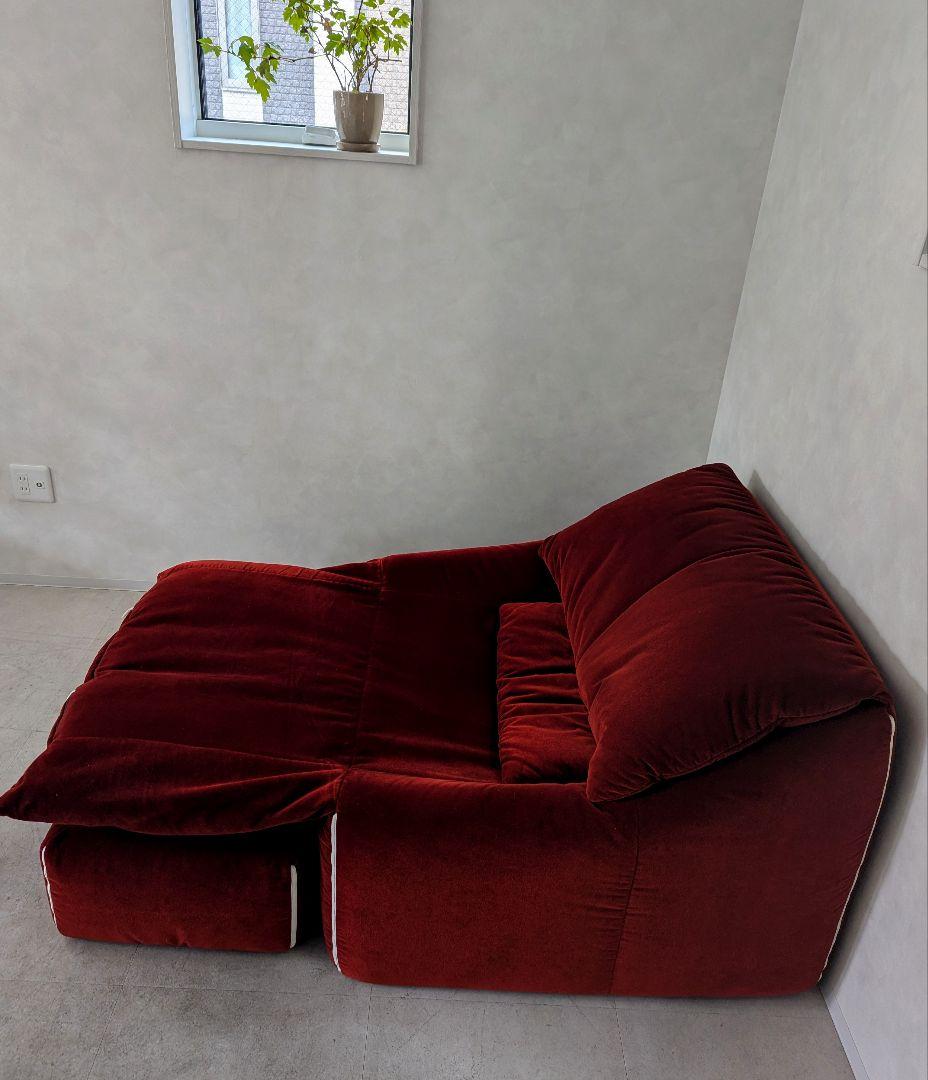 稀少モデル【ligne roset】リーン ロゼ プリューミー 1Pソファ＆パフ