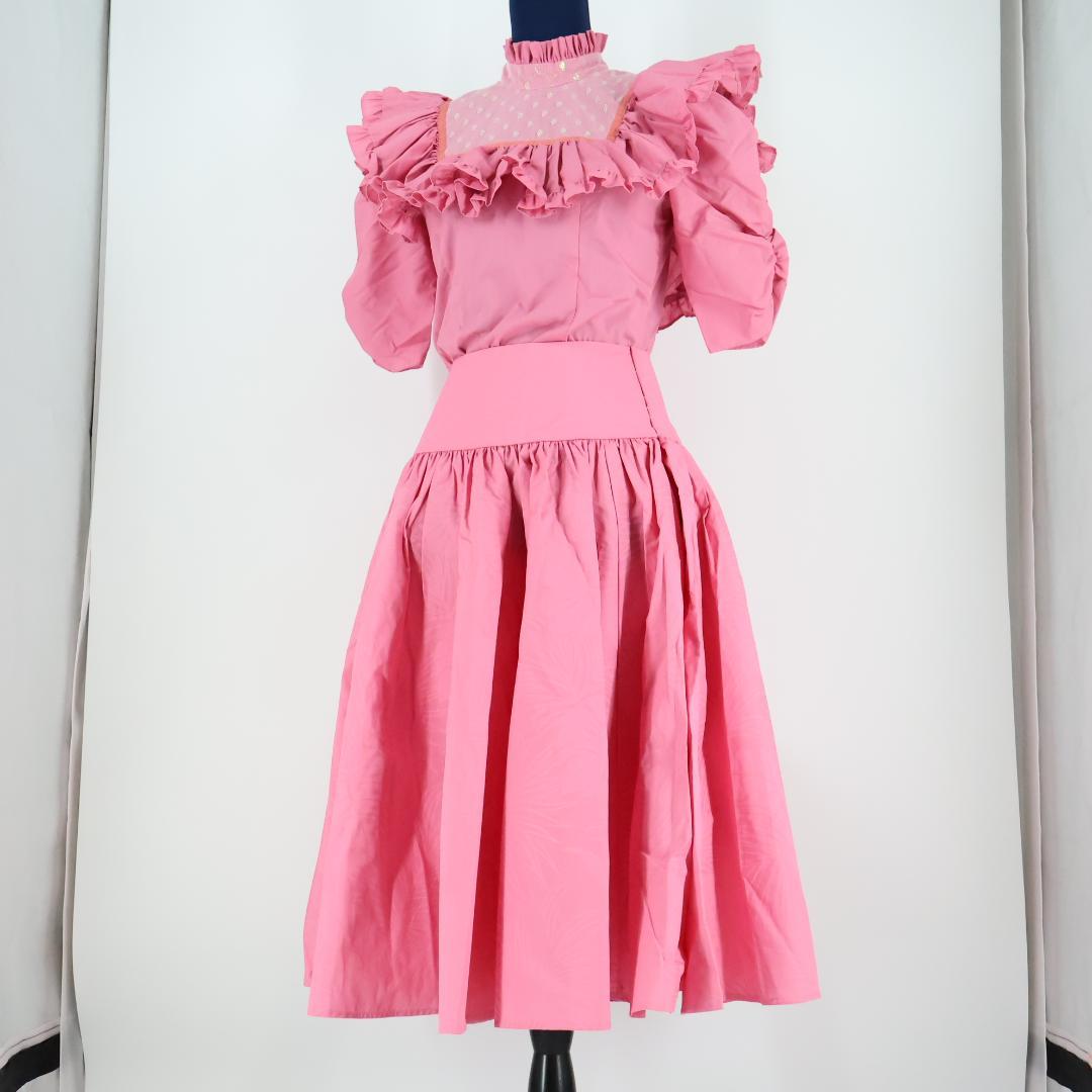 【美品 ハワイ製フラダンス用衣装】チェリーピンク PukalaniFashion