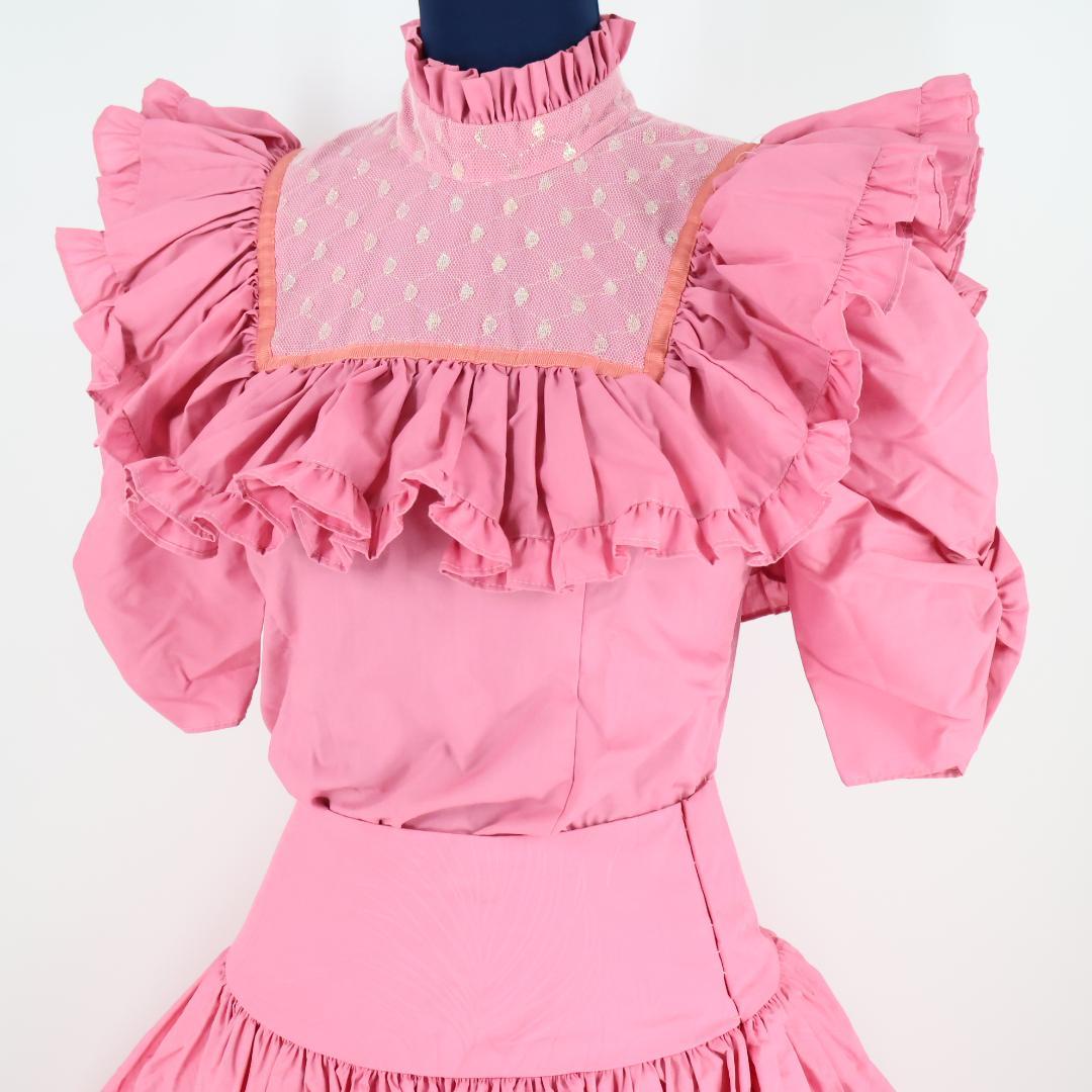【美品 ハワイ製フラダンス用衣装】チェリーピンク PukalaniFashion