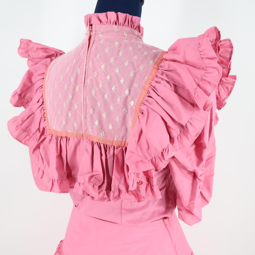 【美品 ハワイ製フラダンス用衣装】チェリーピンク PukalaniFashion