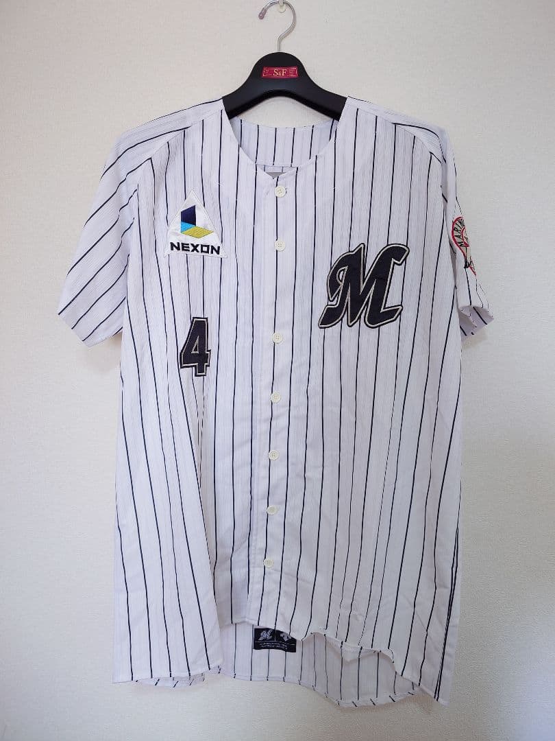千葉ロッテマリーンズ 荻野貴司 ホーム ユニフォーム L デサント プロ野球