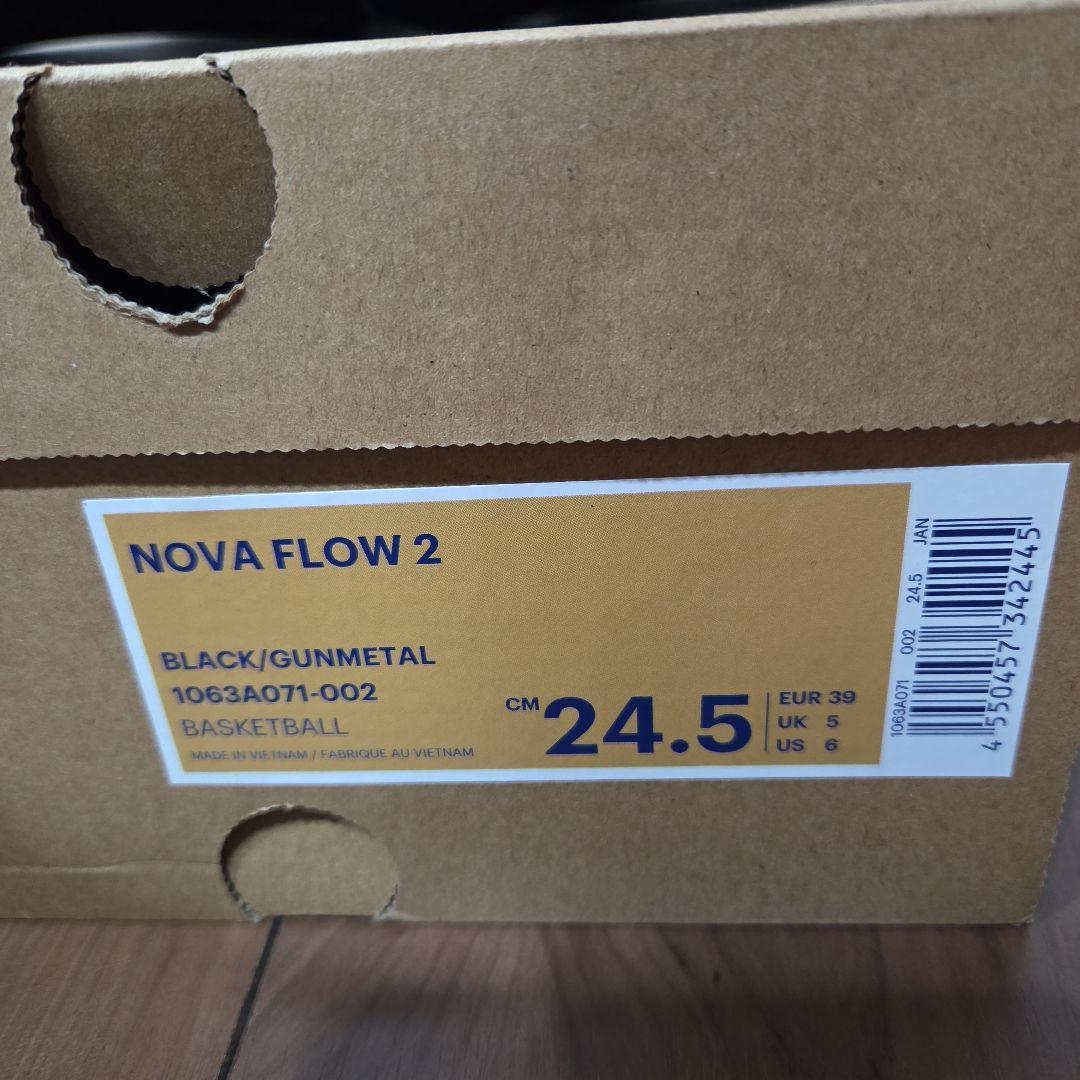 ASICS　バッシュ　NOVAFLOW2　新品　未使用　アシックス　黒　バスケ