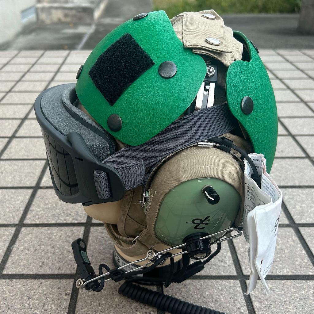 米軍　デッキクルーヘルメット　FLIGHT DECK　グリーン　ミリタリー