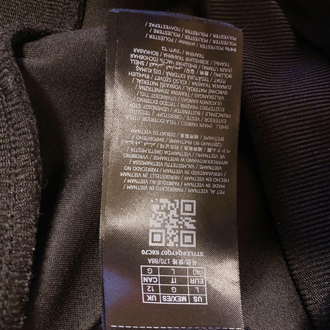 GUESS セットアップ M/L 黒 サイドライン ジャージ上下