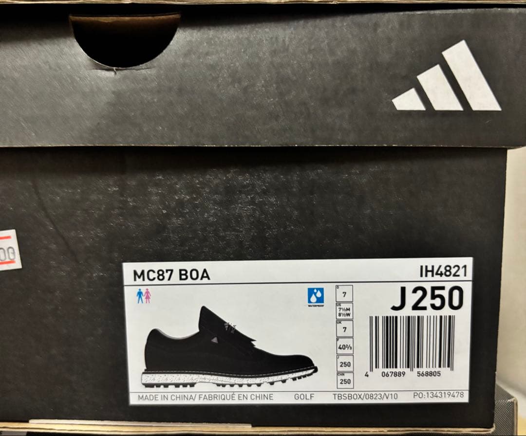 25cm adidas Golf MC87 BOA ゴルフシューズ ブラック