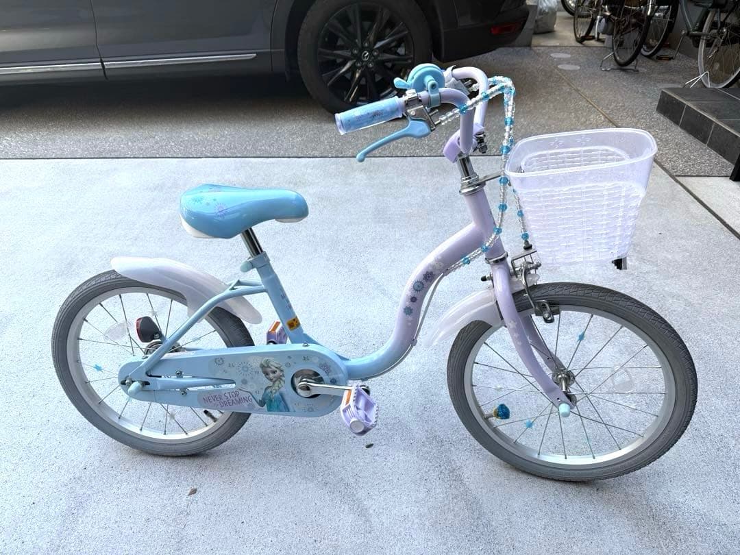 【直接引き渡し】アナと雪の女王　自転車　18インチ