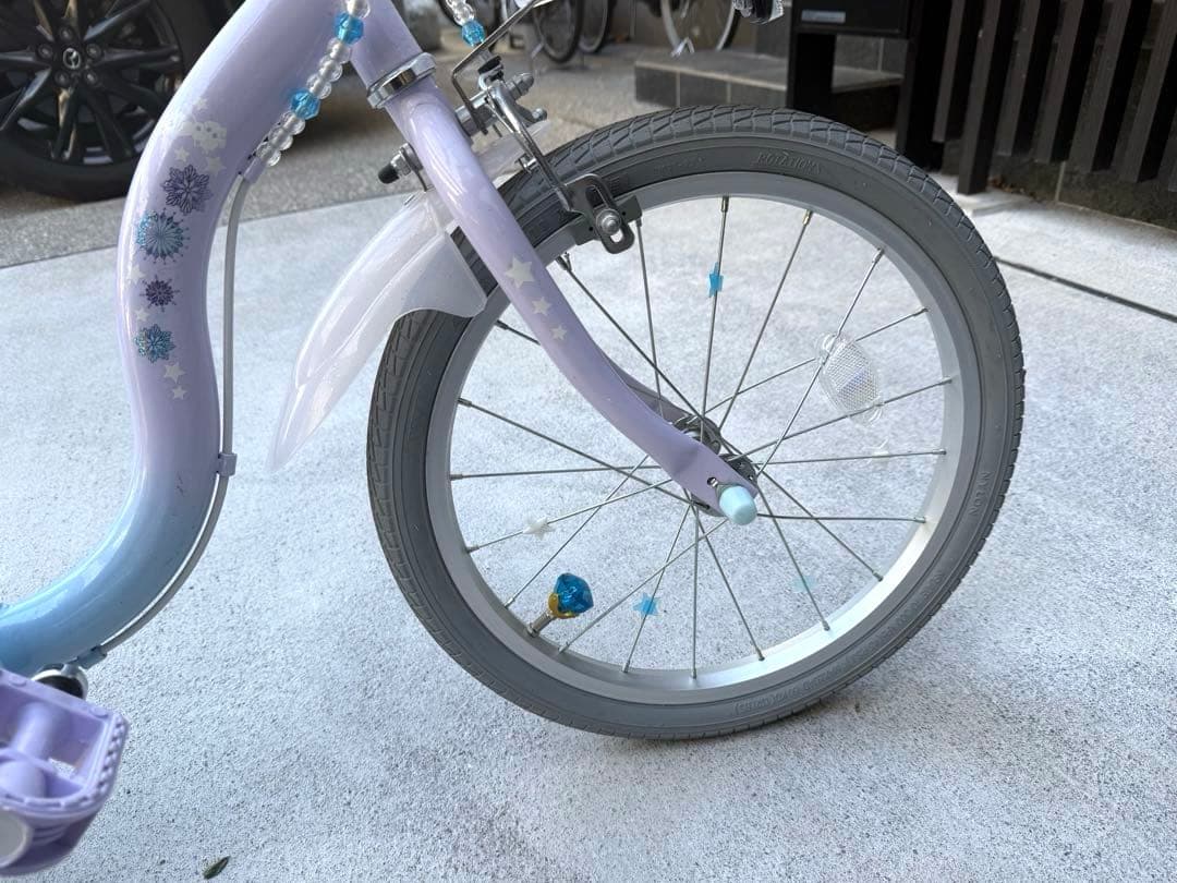 【直接引き渡し】アナと雪の女王　自転車　18インチ