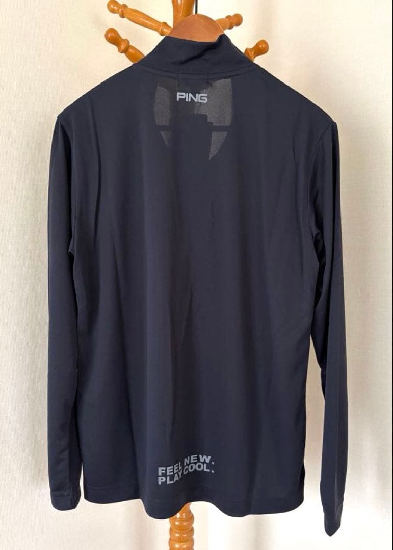最終値下げ❕【新品/未着用】PING ピン ハーフジップ ハイネック長袖シャツ