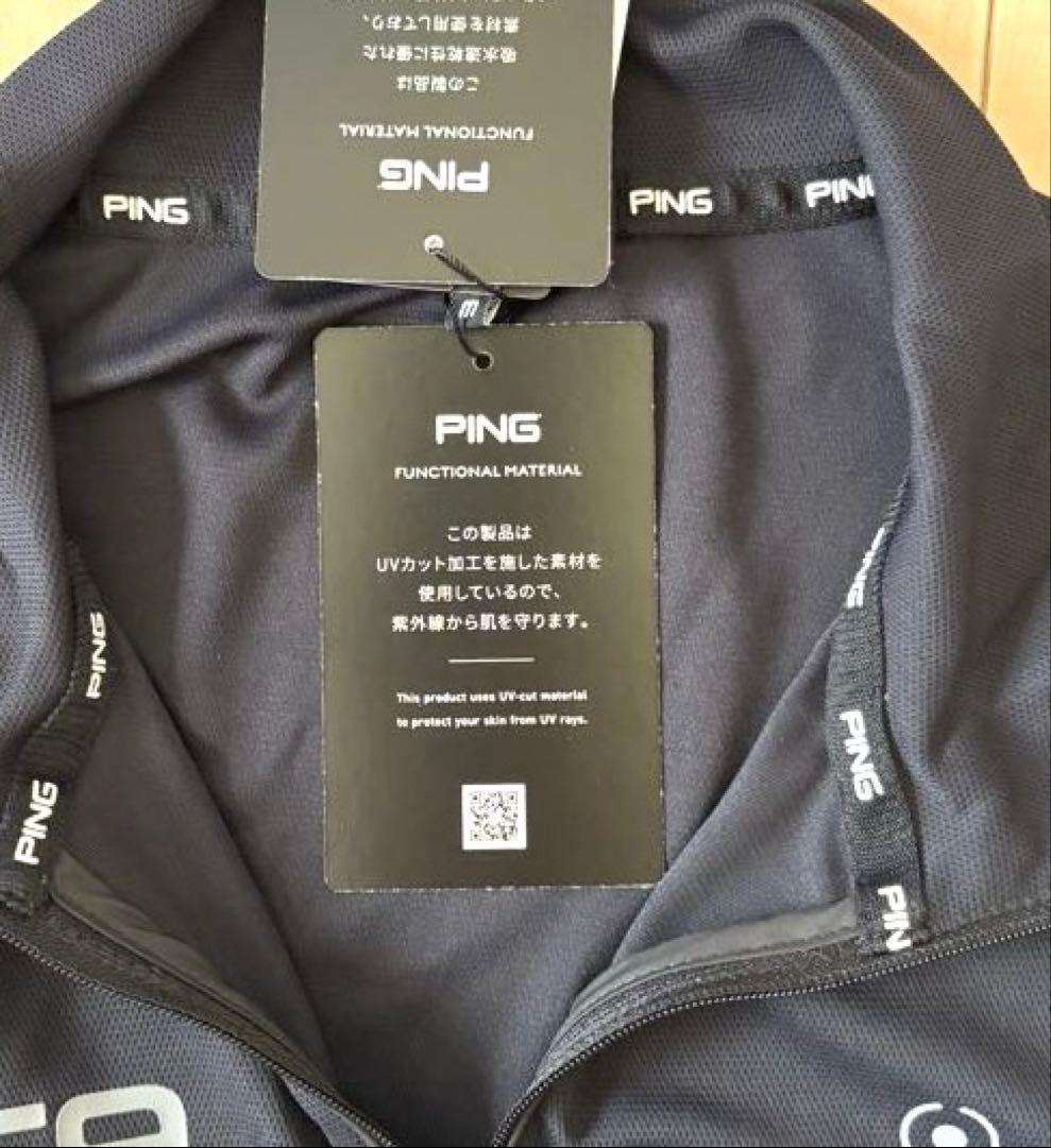 最終値下げ❕【新品/未着用】PING ピン ハーフジップ ハイネック長袖シャツ