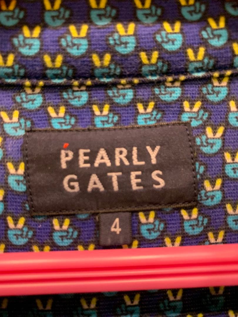 直営店で購入　PEARLY GATES ネイビー長袖シャツ　4