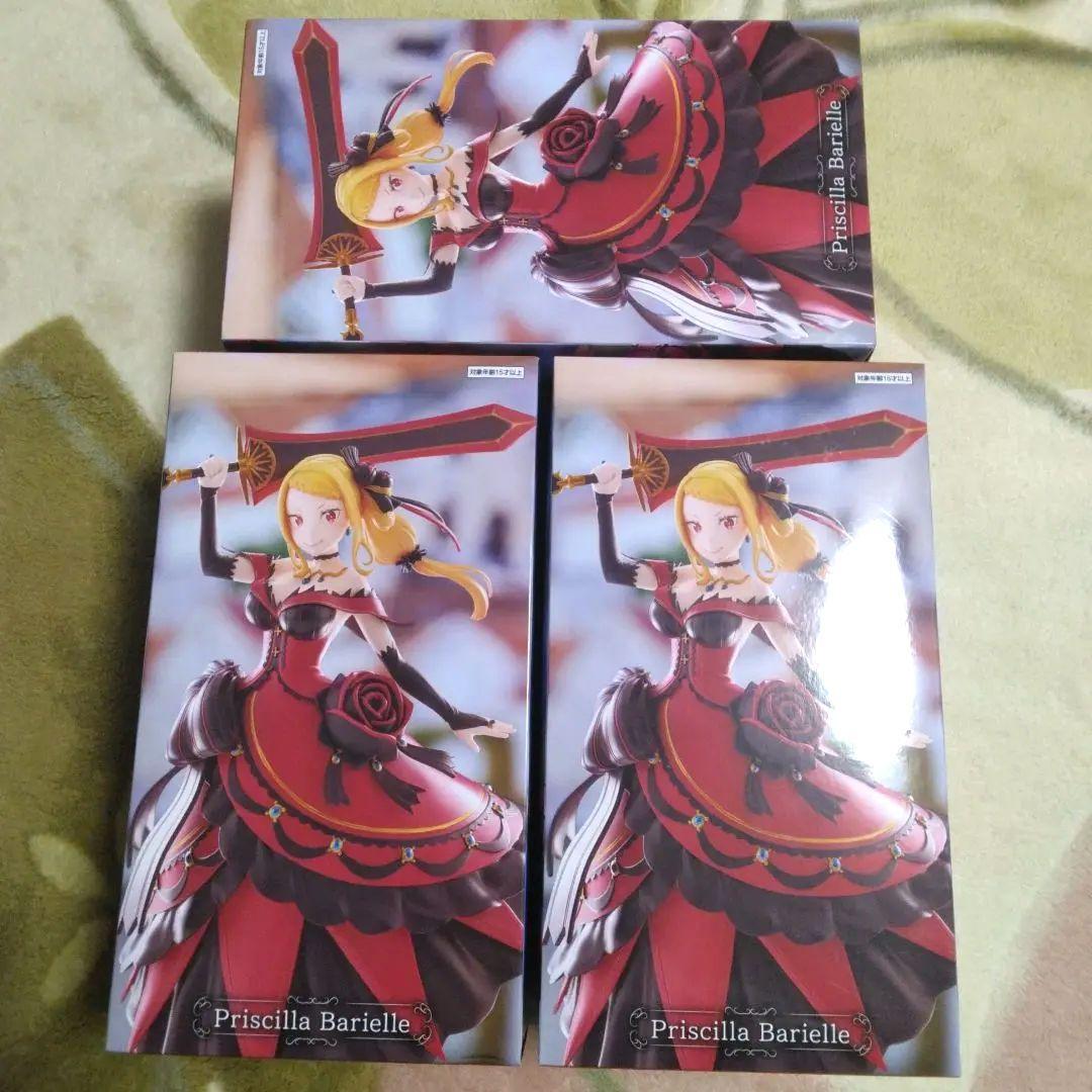 リゼロ　プリシラ　フィギュア　3個　まとめ売り　セット　gigo限定