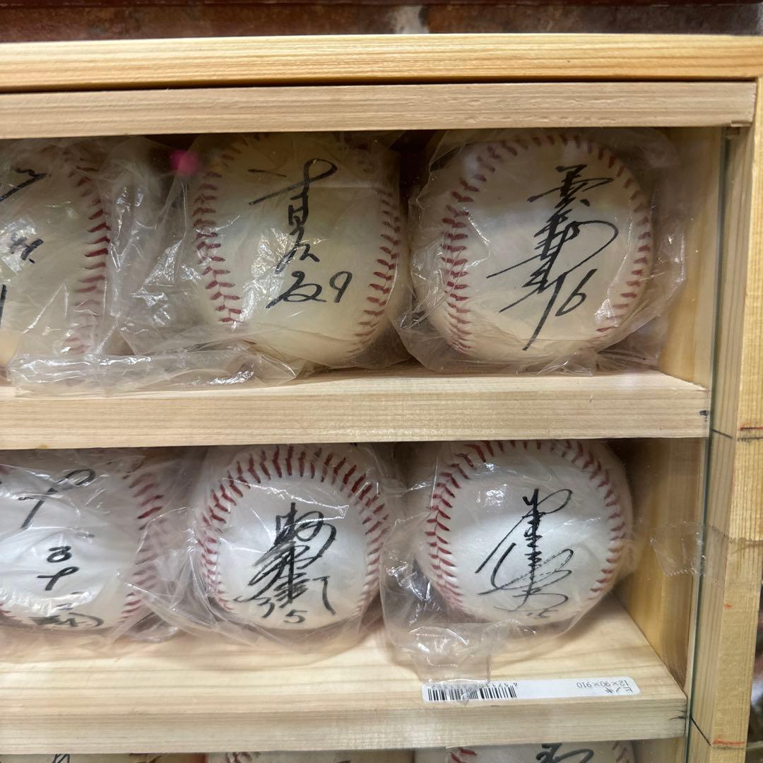 大阪近鉄バファローズ サインボール 15個セット ケース付