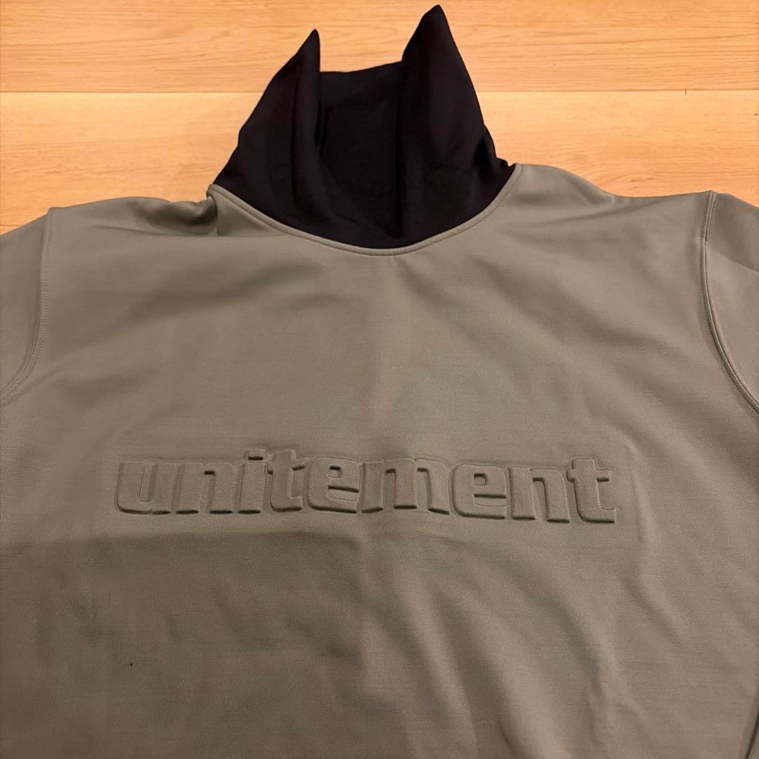 unitemnt オリーブグリーン ハイネックセーター