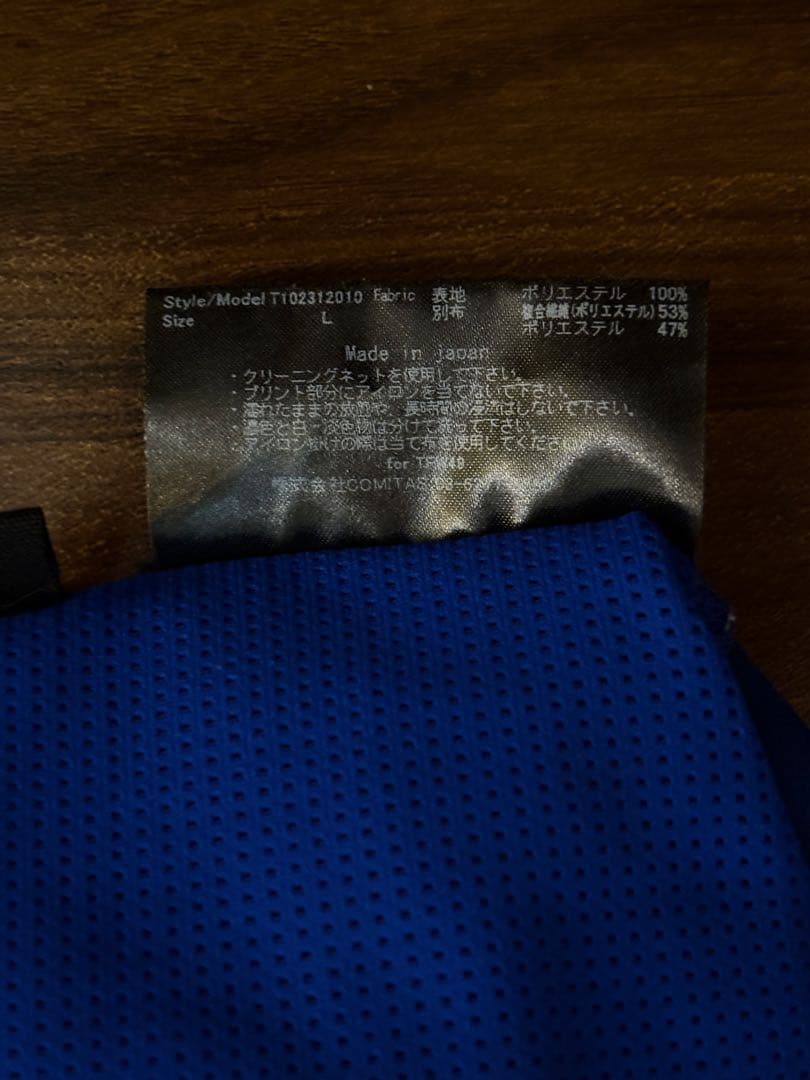 【TFW49】SIDE MESH MOCKNECK BLUE【SANRISE】