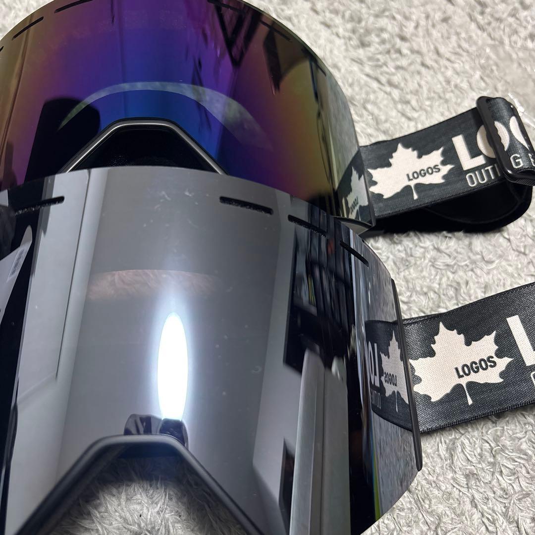 【新品未使用】LOGOS スノーゴーグル 2個セット 撥水・曇り止め加工