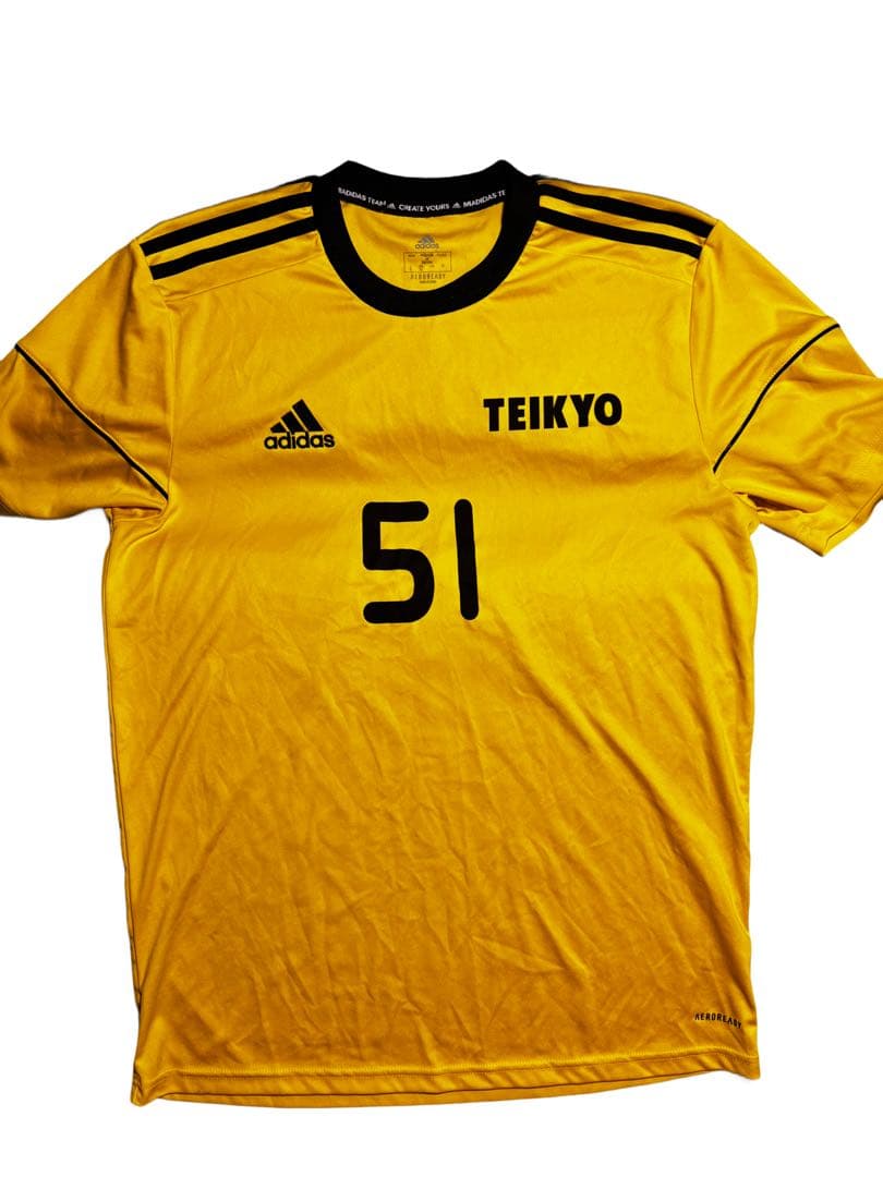 adidas 帝京第三サッカーシャツ 51番