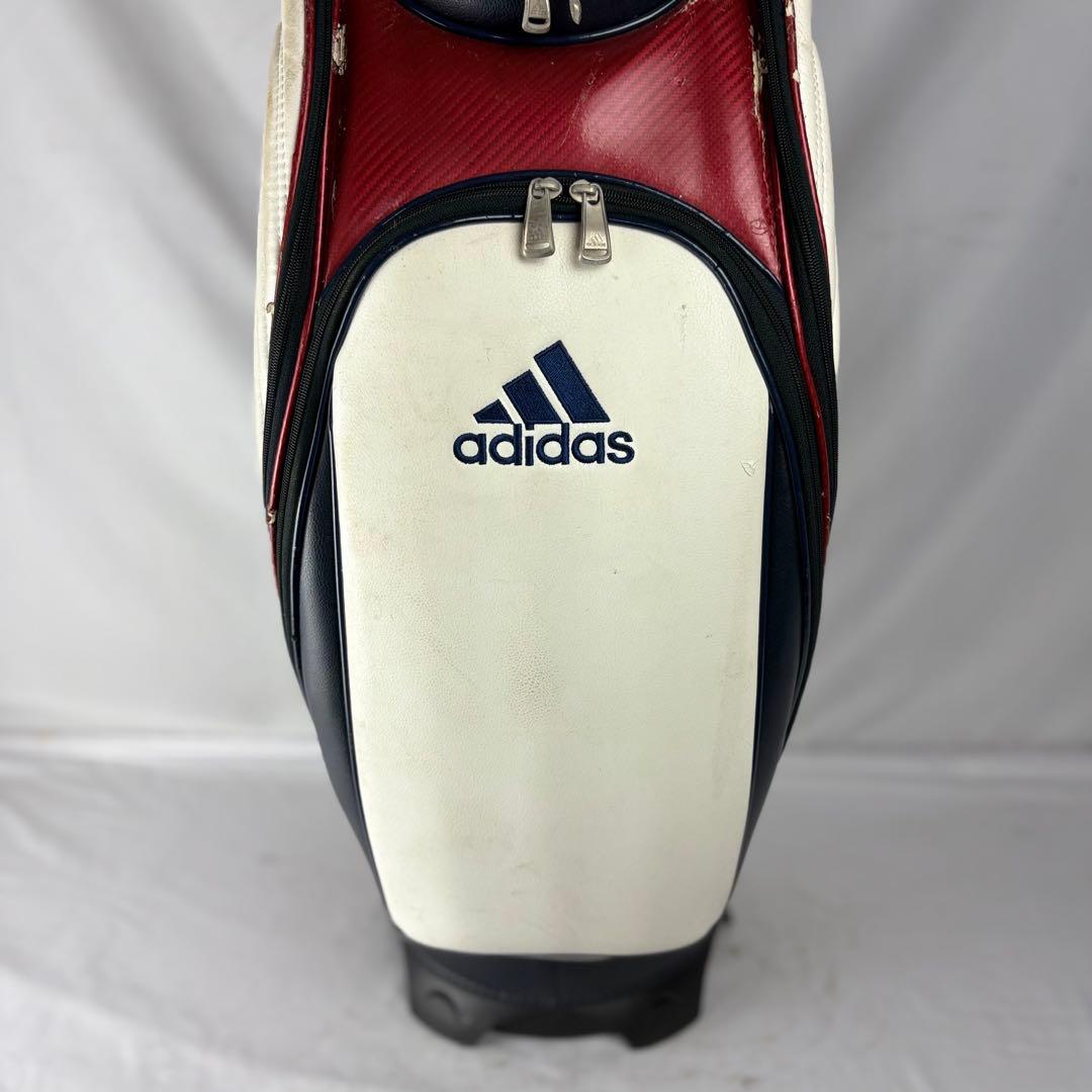 アディダス ゴルフバッグ adidas キャディバッグ 5分割 フード付き