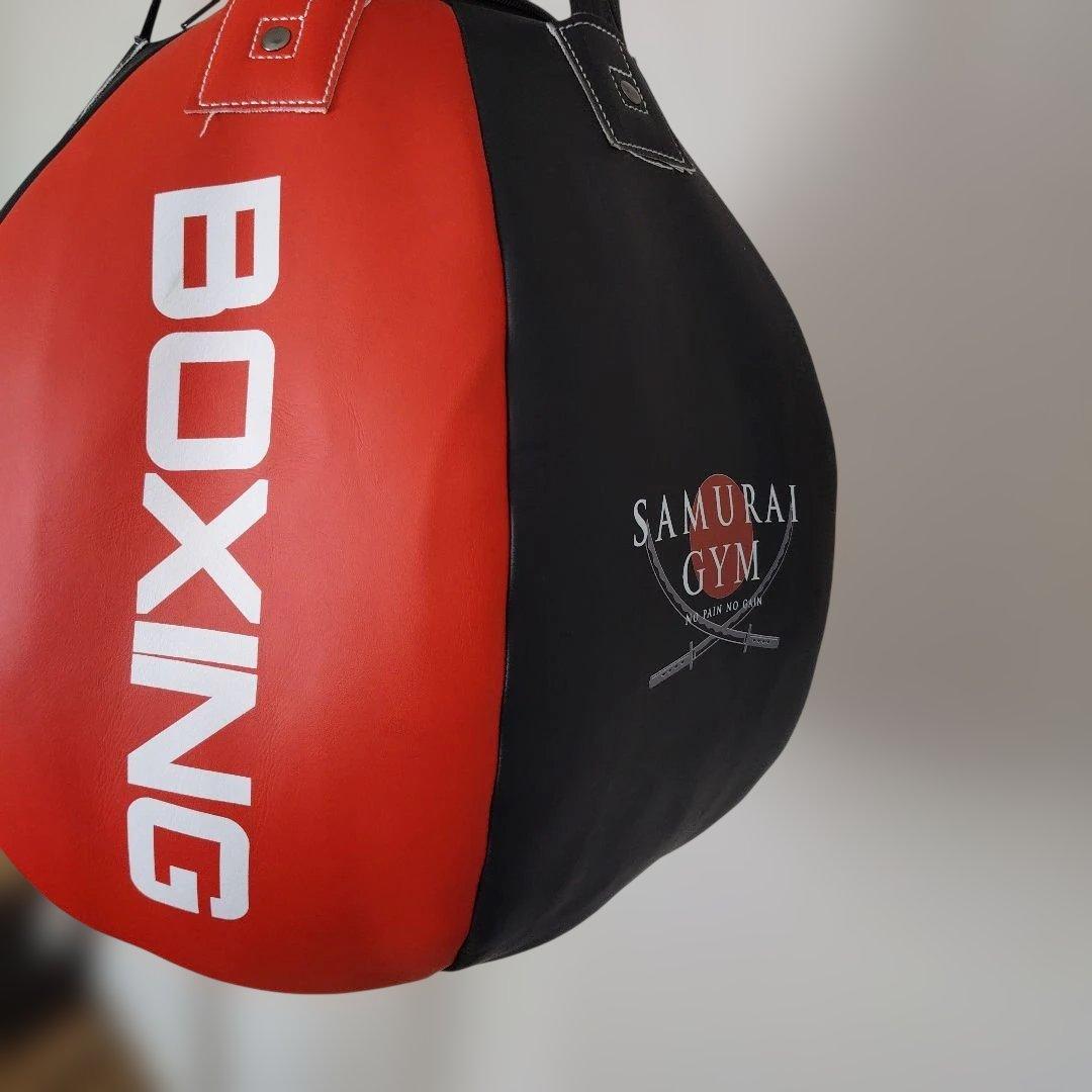 SAMURAI GYM 　サンドバッグ 赤×黒　レザー　 新品未使用
