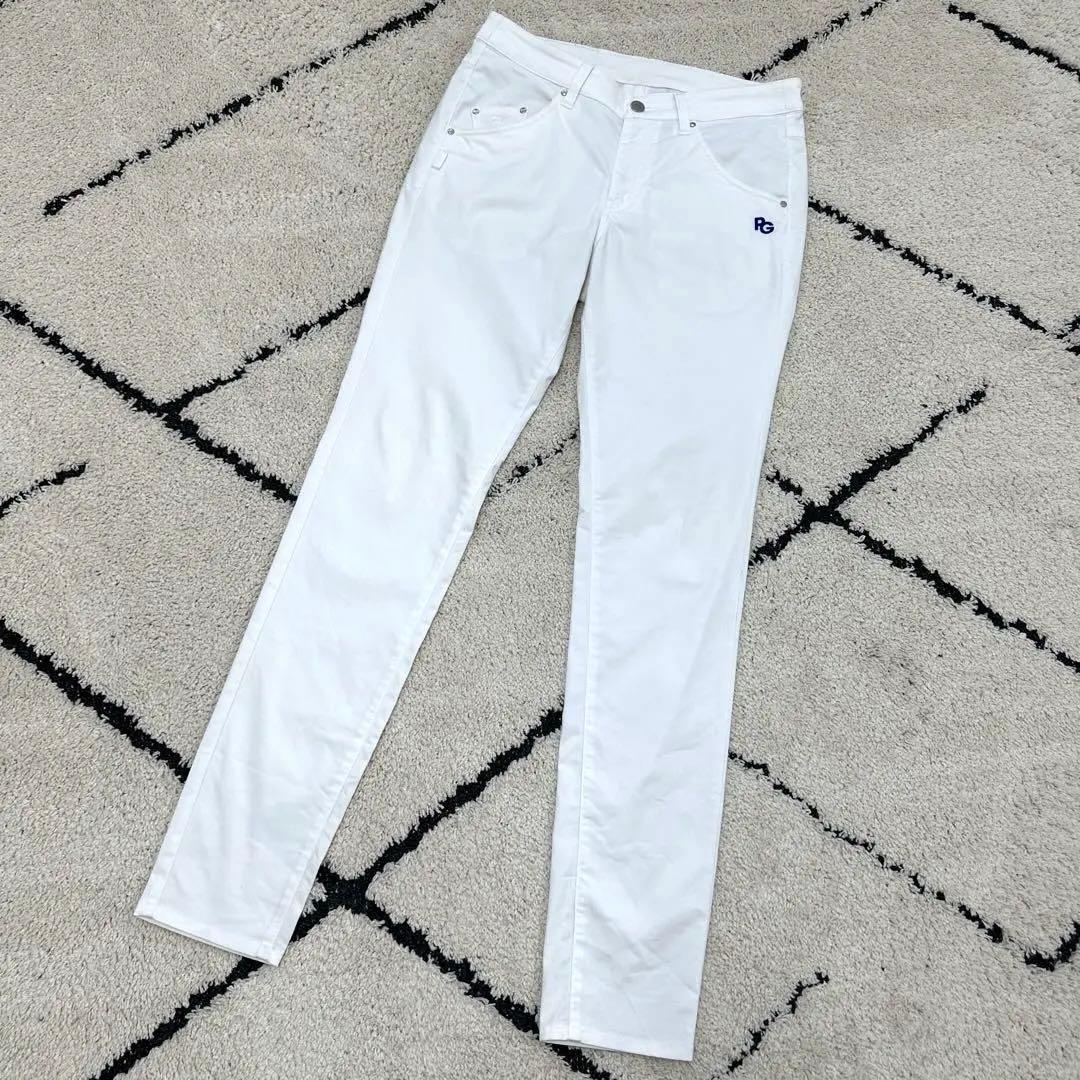 パーリーゲイツ　パンツ　春夏用　ストレッチ　白　 ホワイト　サイズ2