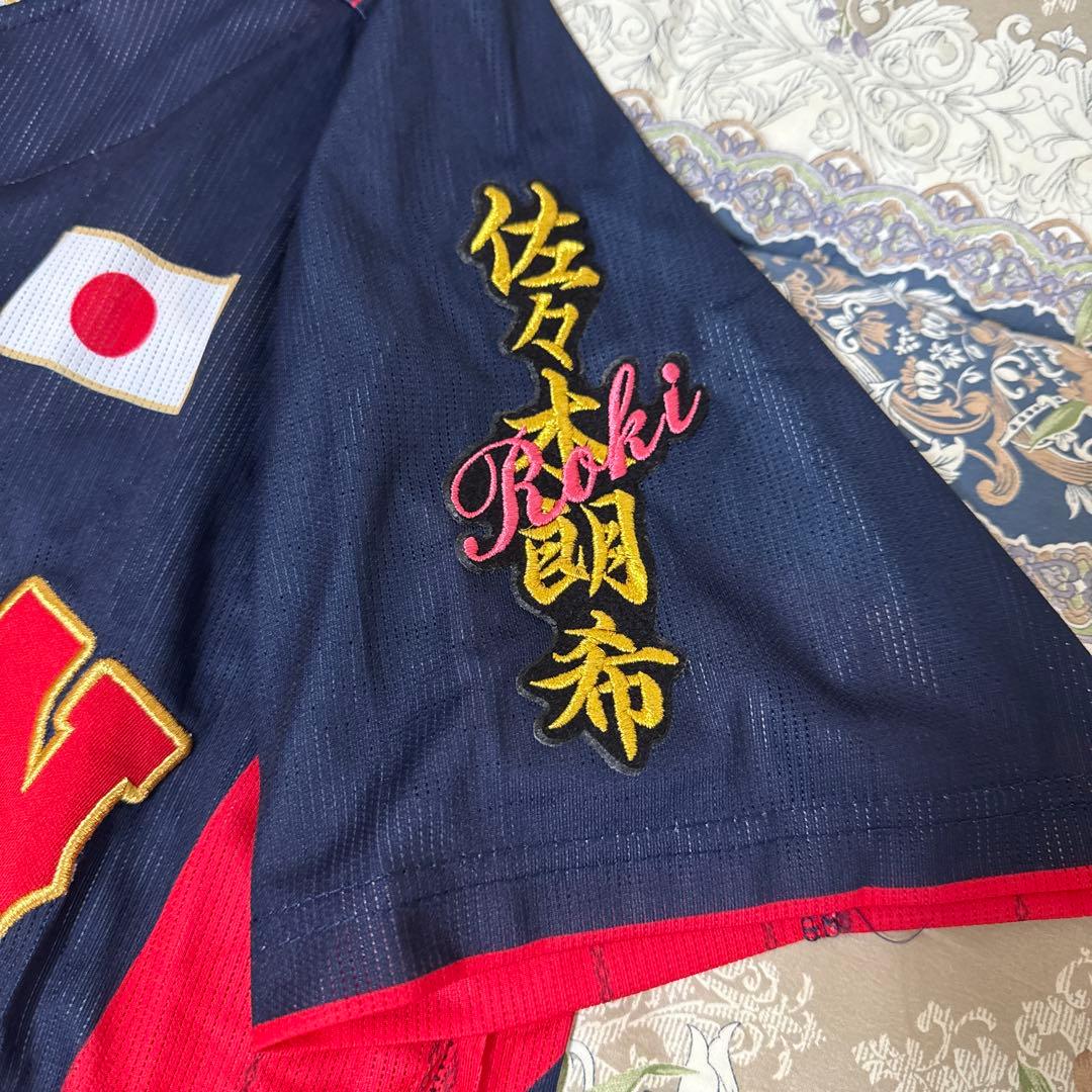 侍ジャパン 佐々木朗希選手 ビジターユニフォーム Lサイズ 刺繍ワッペン付