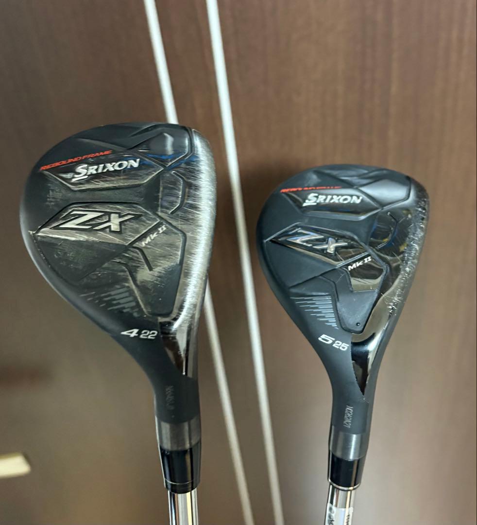 Srixon ZX MKII ハイブリッド 4番 6番 スチールシャフト S
