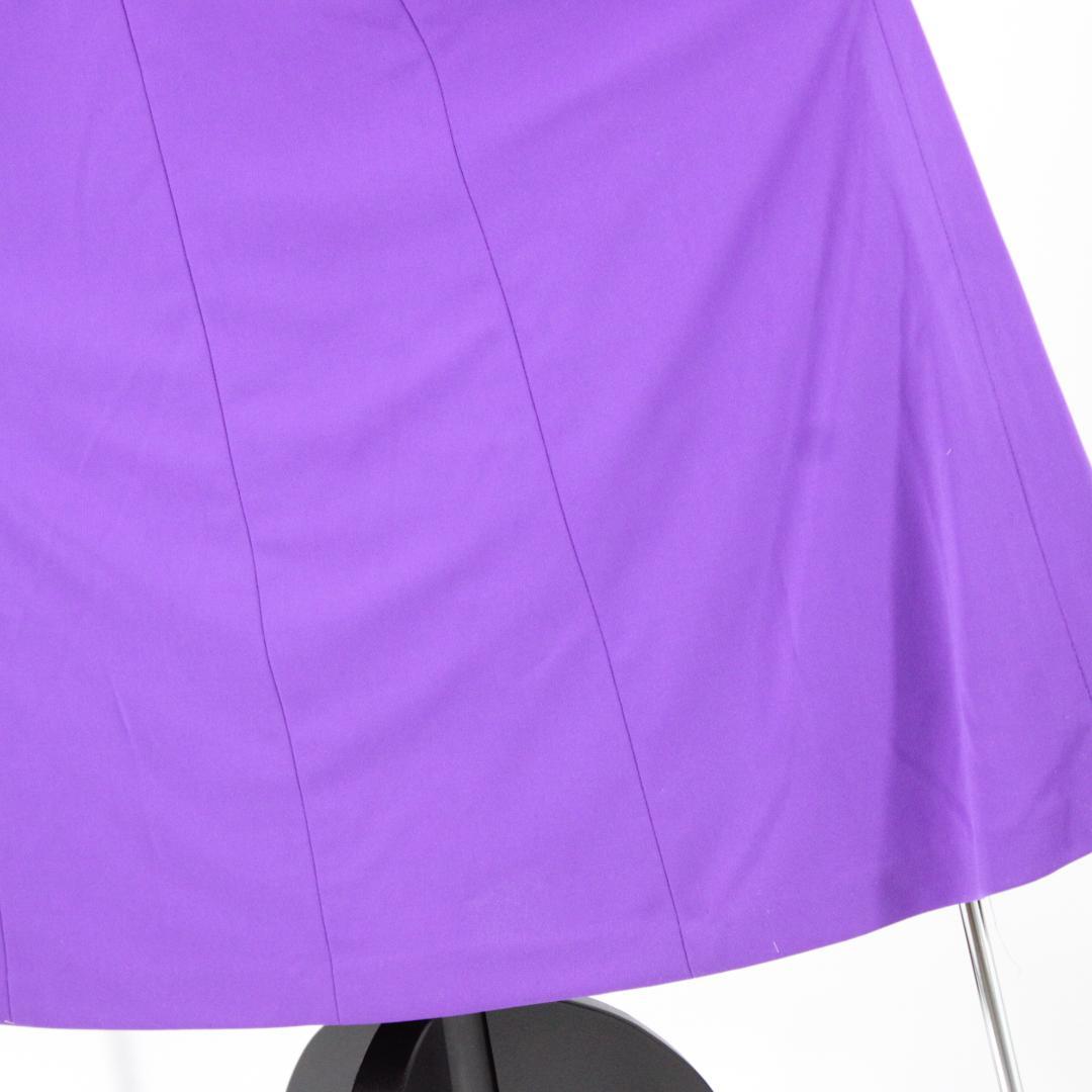 【美品 社交ダンス衣装】ワンピース ドレス 紫 かわいい 可愛い 清楚 シック
