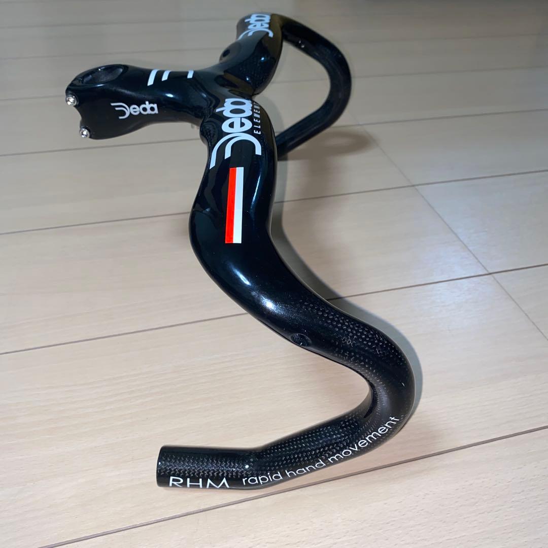 桃*様 DEDA 風 カーボンハンドル 一体型 軽量 ロード ピスト ドロップハ