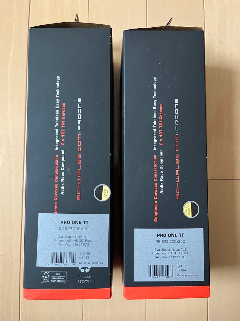 SCHWALBE PRO ONE TT 25 チューブレスタイヤ