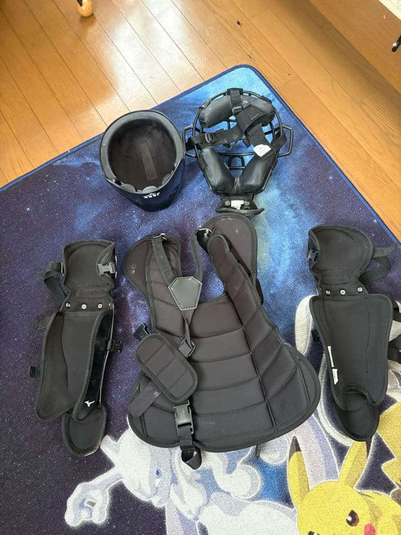 Mizuno キャッチャー用プロテクター JSR ブラックセット