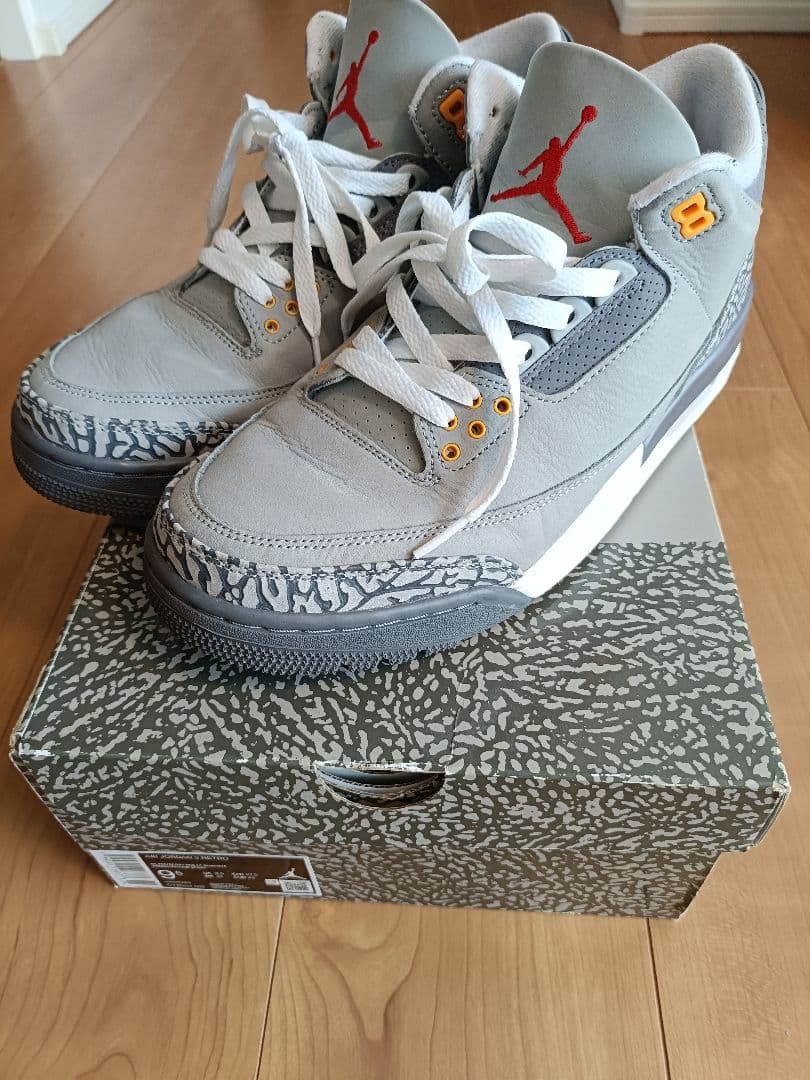 Air Jordan 3 グレー/オレンジ