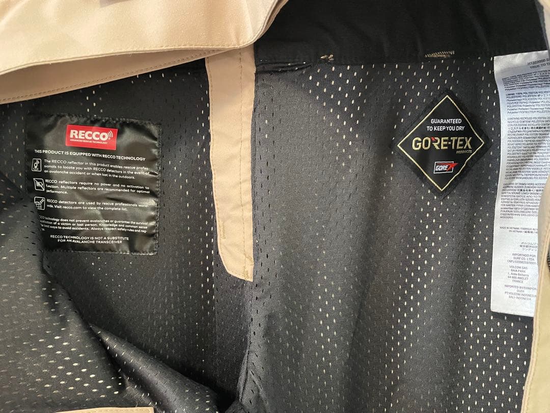 中古◇Volcom ElmStretch ゴアテックス ビブパンツ◇レディースM