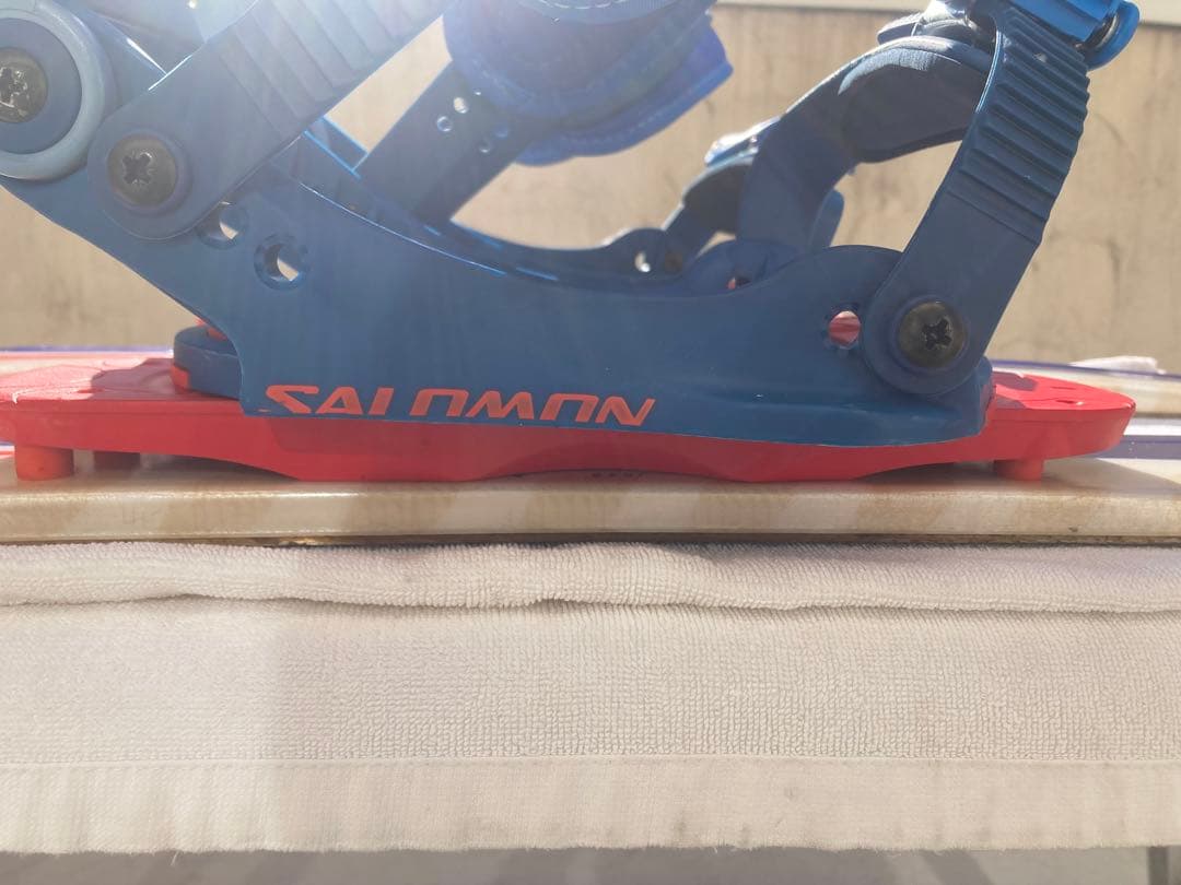ショートスキー(ファン)スノーボードブーツ用SALOMON×SALOMON 青赤