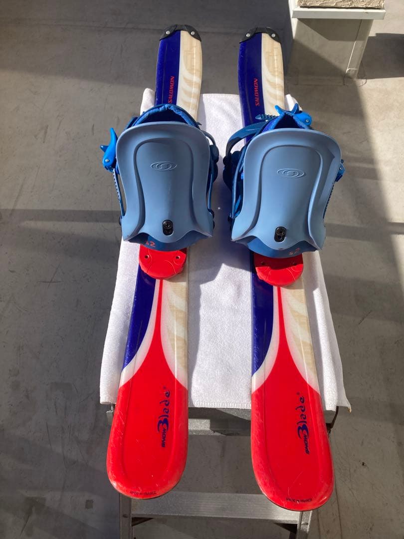 ショートスキー(ファン)スノーボードブーツ用SALOMON×SALOMON 青赤