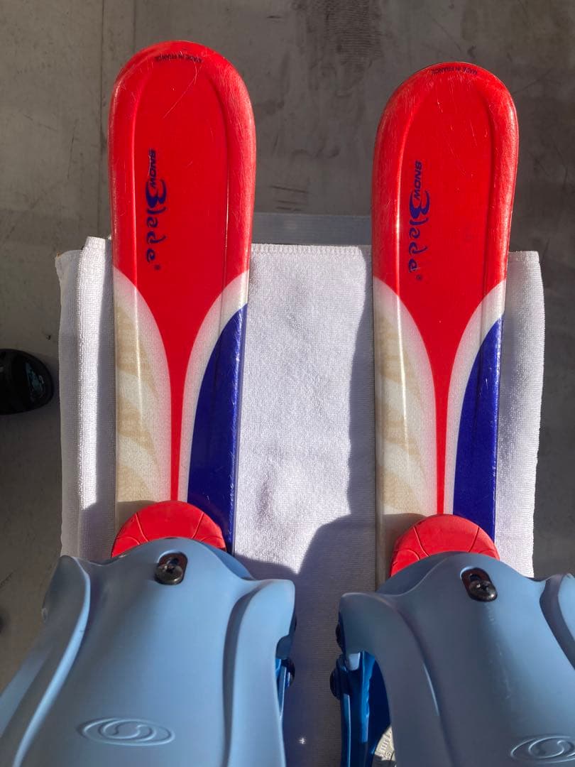 ショートスキー(ファン)スノーボードブーツ用SALOMON×SALOMON 青赤
