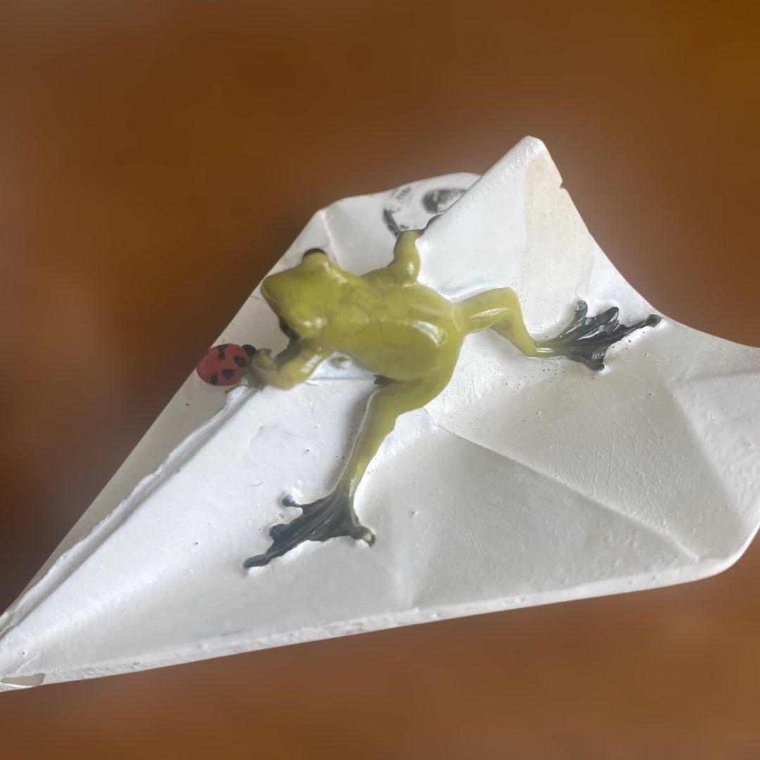 カエルの置物　コポー　初期レア物　アマガエル