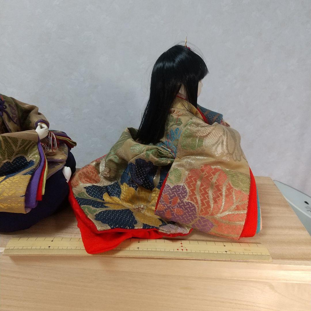 雛人形 雛祭り ハンドメイド 手作り 一点物 市松人形 古布 縮緬