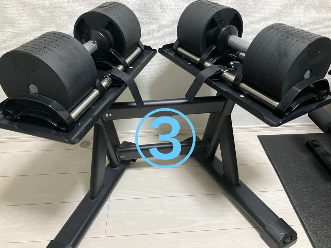 【セット販売③】ライシン フレックスベル適用 ダンベルスタンド　Pro