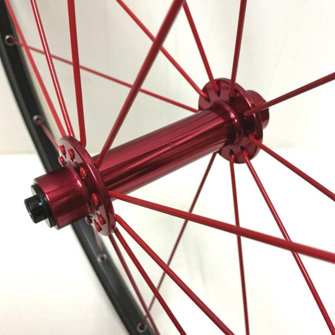 20インチ 451 　軽量100mmハブ R390　フロントホイール　レッド