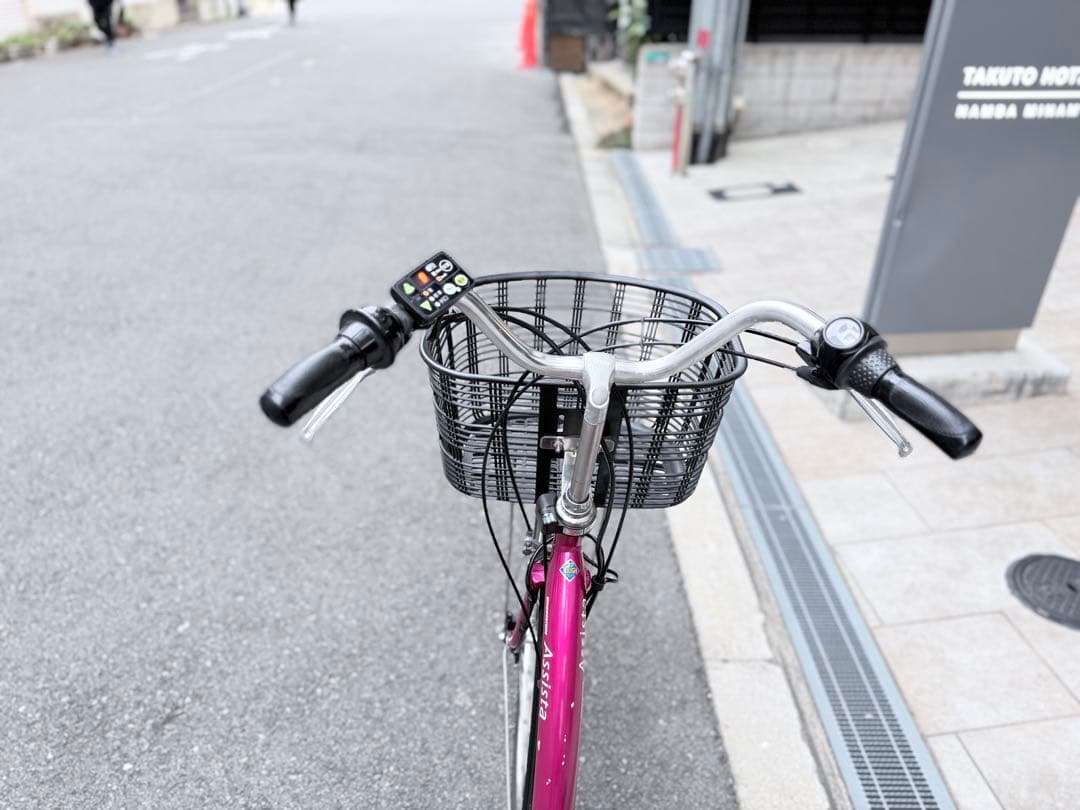 大阪府　ヤマハ　電動アシスト自転車 ピンク