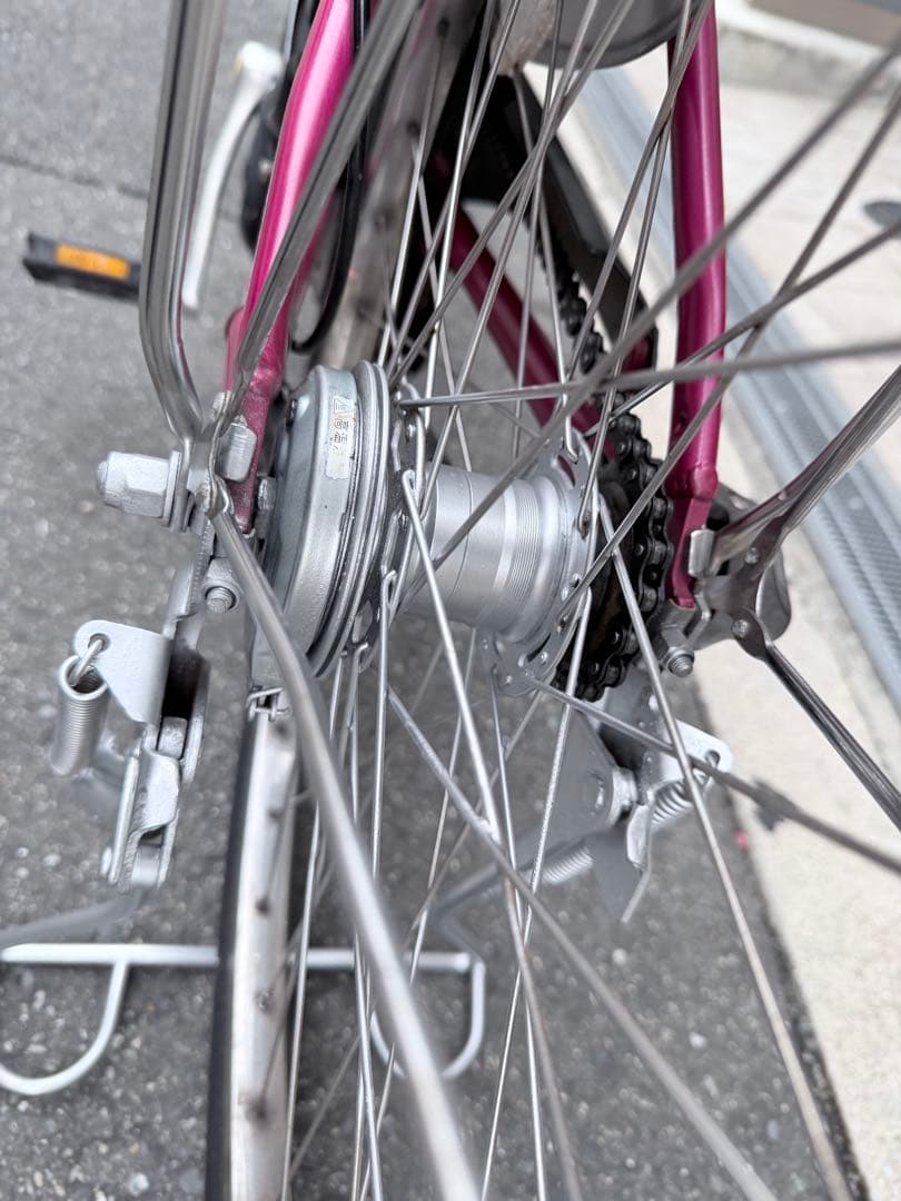 大阪府　ヤマハ　電動アシスト自転車 ピンク