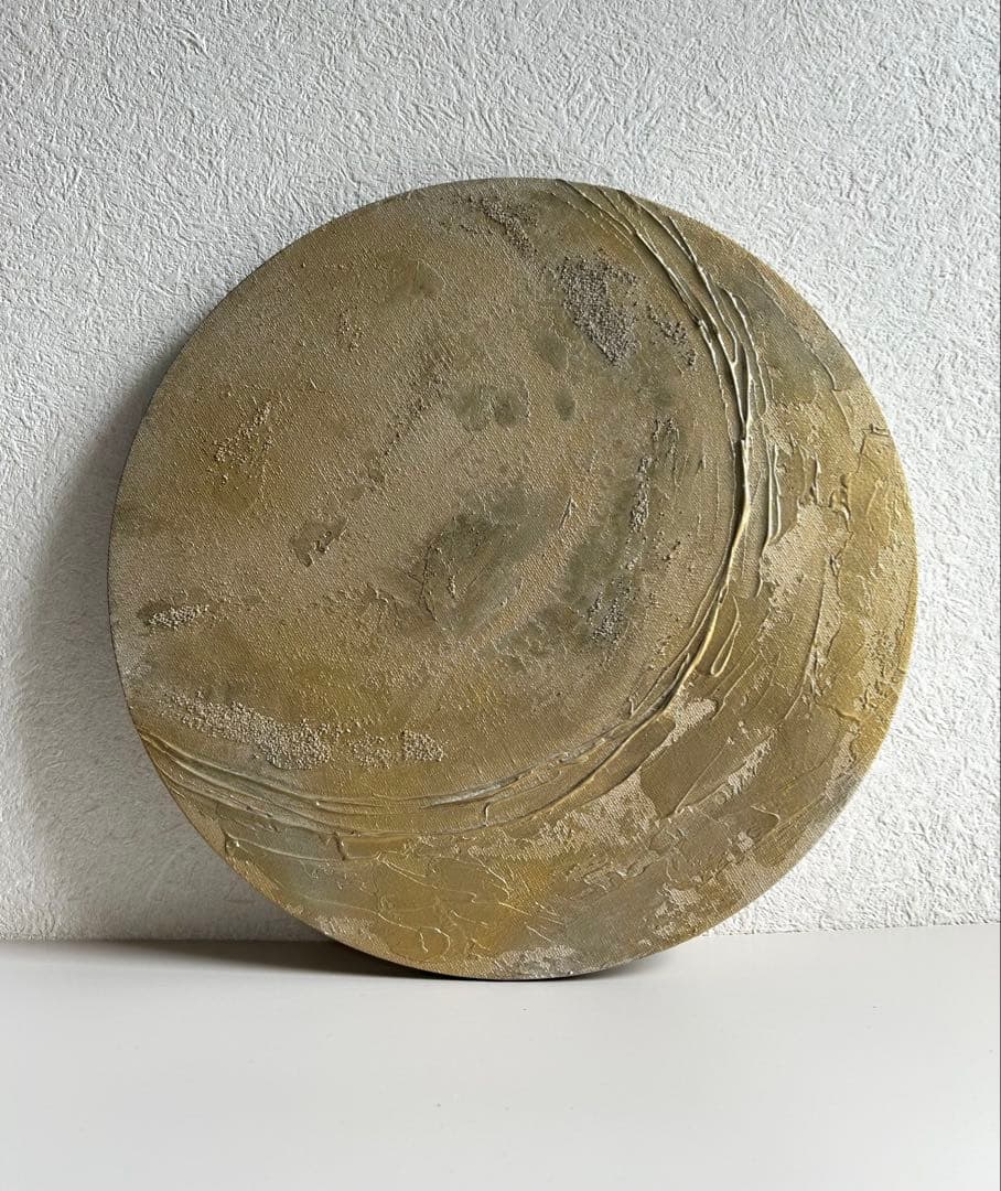 -Texture Art／30cm サークル N.キャンバスボード c