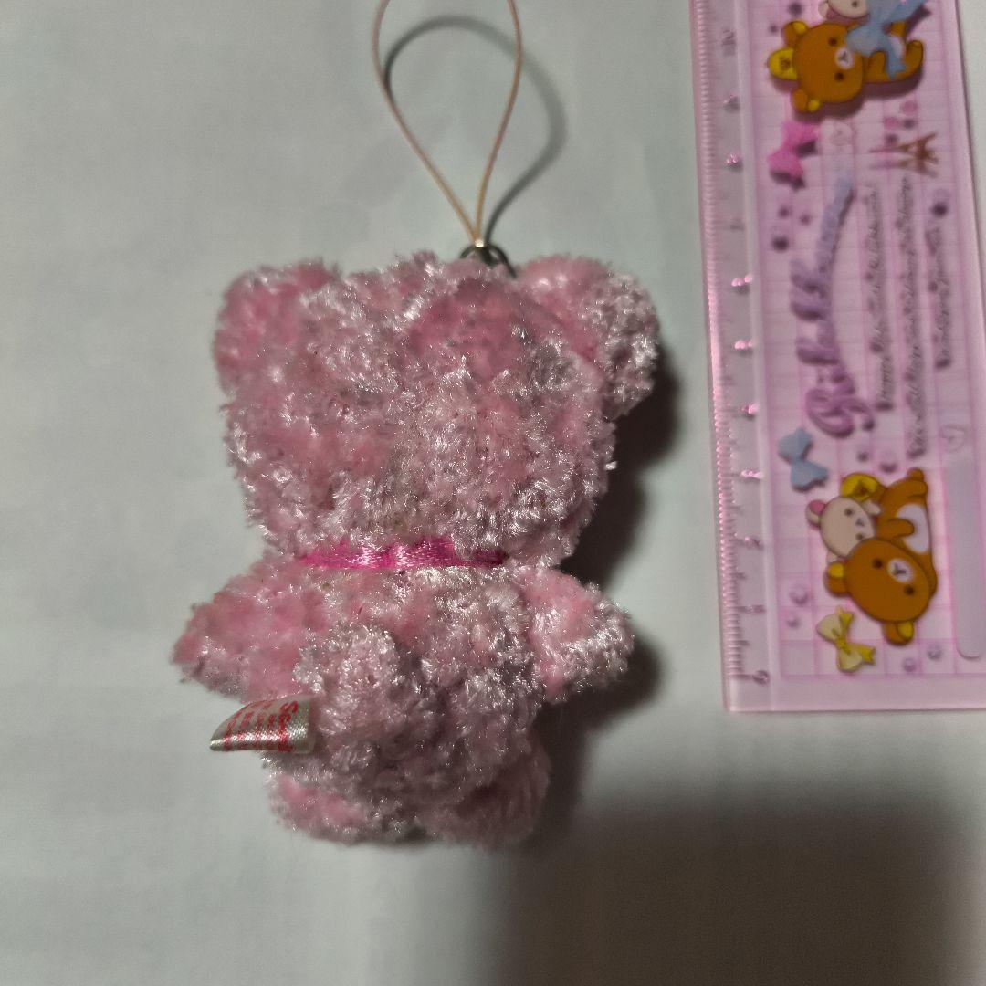 Hello Kittyピンクのクマのぬいぐるみマスコット