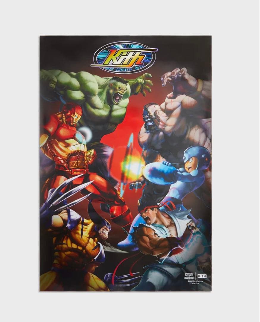 特大ポスター2枚セット Marvel vs Capcom Kith スト2