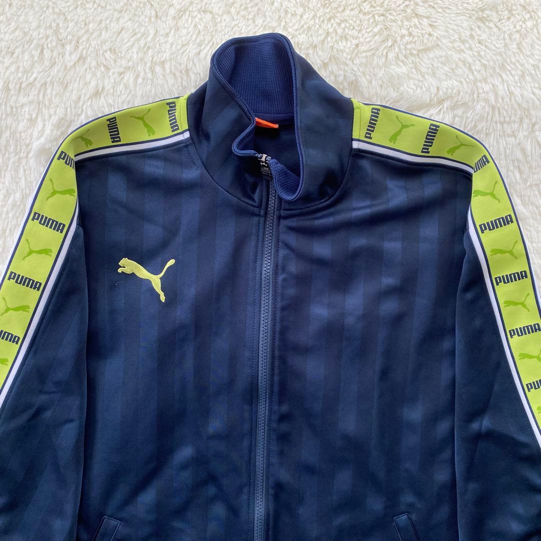 PUMA ジャージ上下セット L ネイビー/ライトグリーン プーマ✨